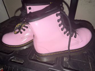 Dr Martens kids leather boots