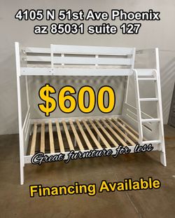 Bunk bed twin over full brand new
