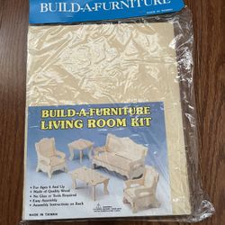 Build A Furniture, Doll House, Living Room Kit New