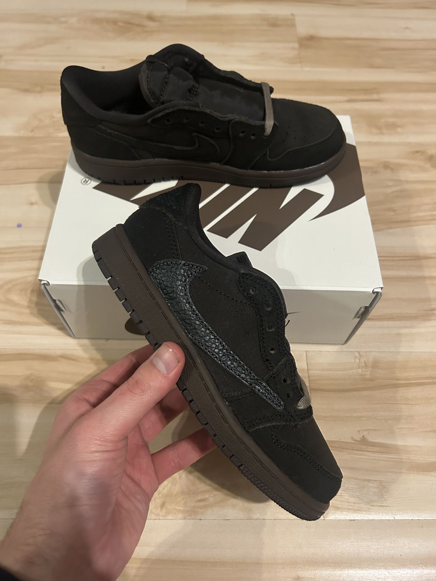 Jordan 1 Retro Low OG SP Travis Scott Velvet Brown (TD) - Size 8C