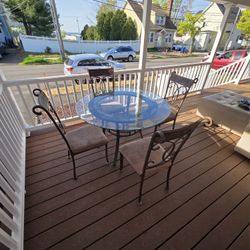 Table Set And 4 Chairs