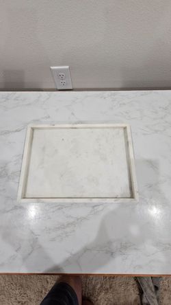 White Marble Serving Tray