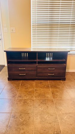🔥 Large TV Stand with Drawers