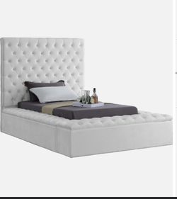 Velvet Tufted Storage Bed