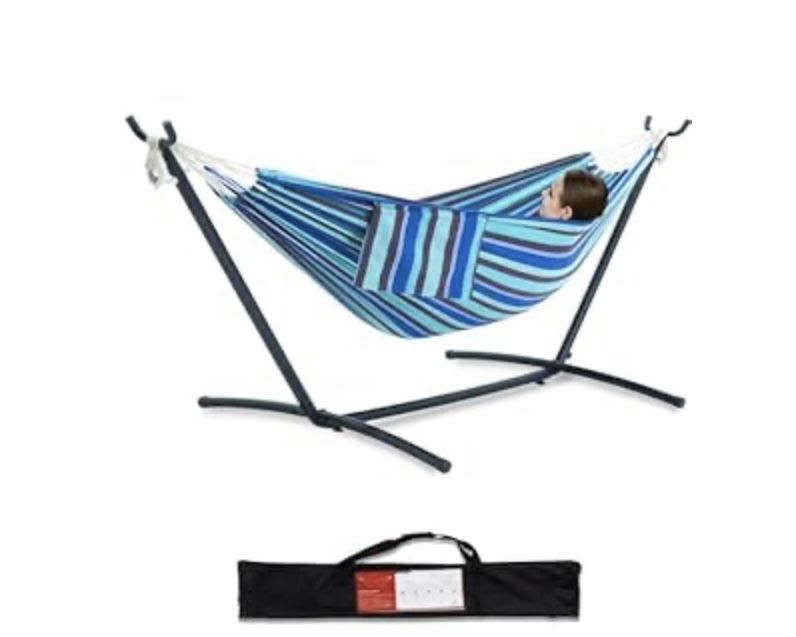 NEVER USED 2-person Heavy Duty Hammock, Stand, and Bag