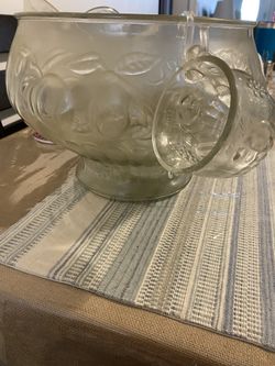 Glass Punch Bowl
