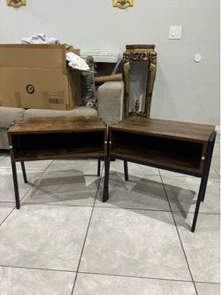 Two side tables for bedroom