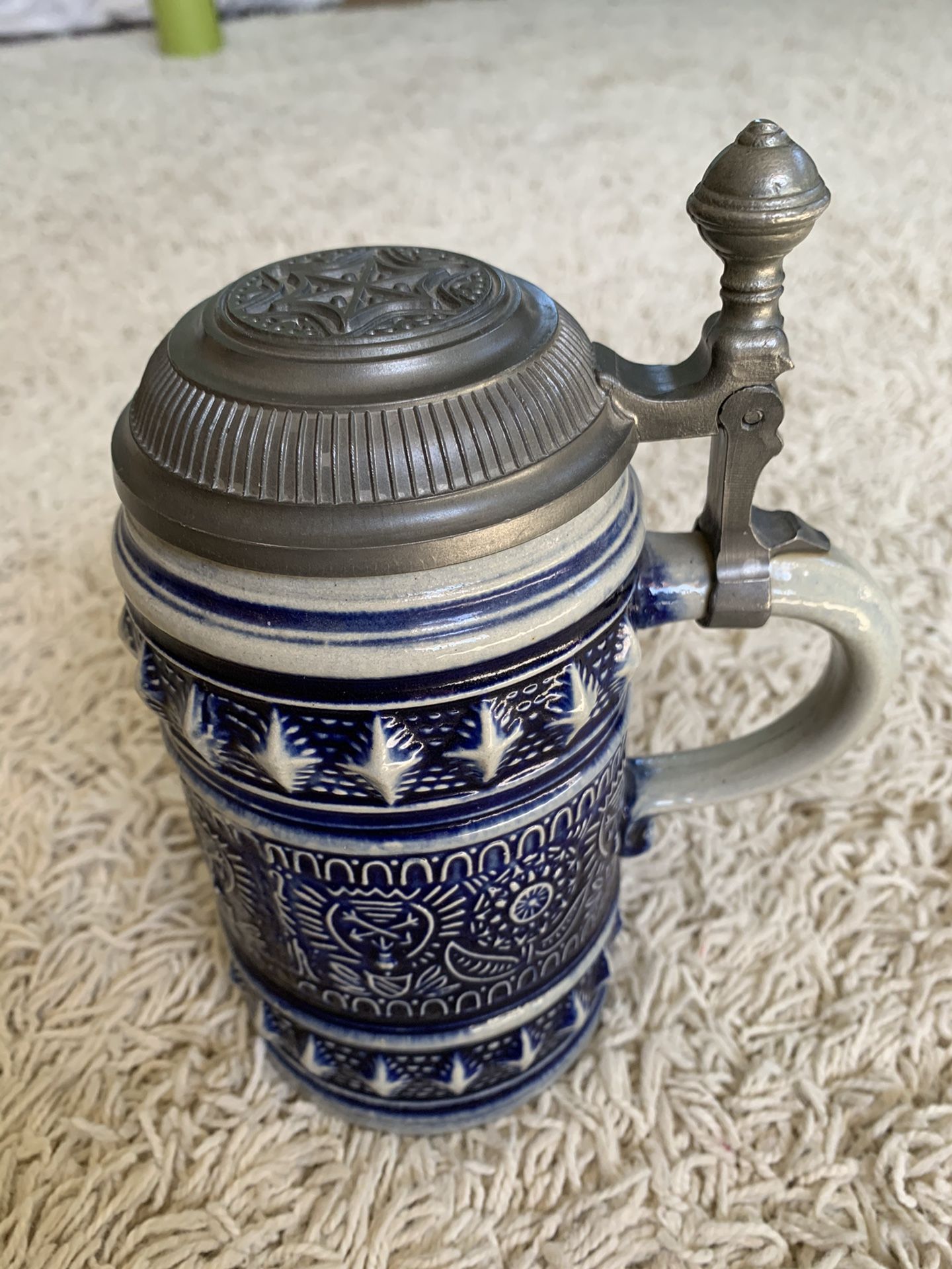 Authentic German beer stein
