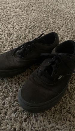 Boys all black vans