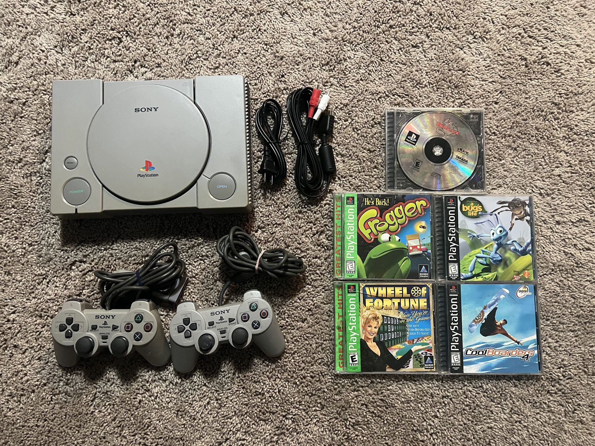 PS1 PlayStation 1 Bundle CLEANED TESTED WORKS
