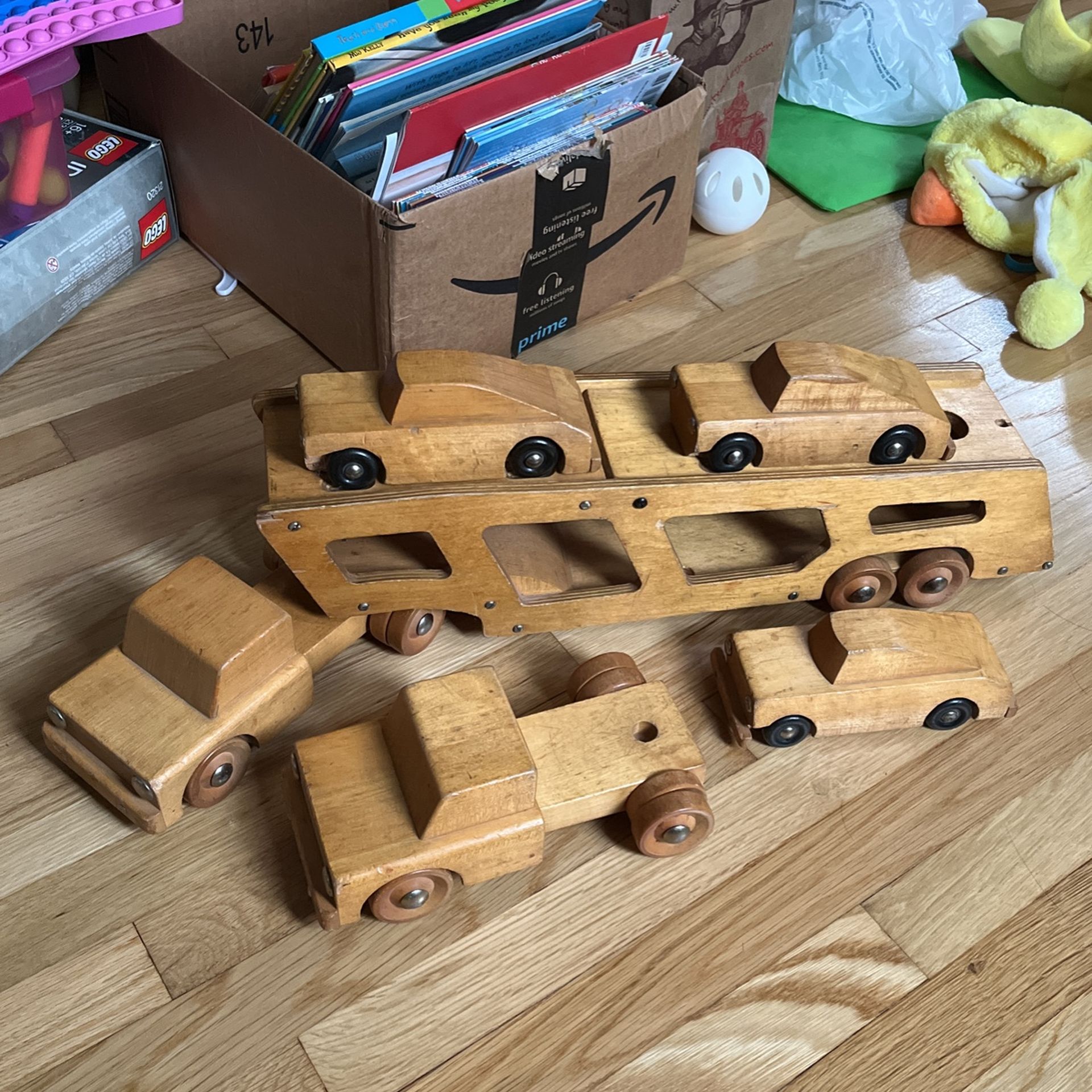 Vintage Playskool Truck And Car Set