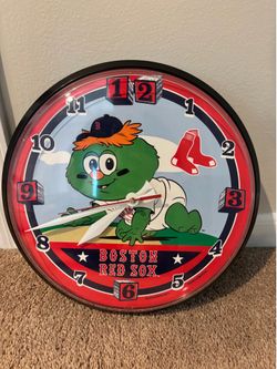 Boston Red Sox Wally Wall clock