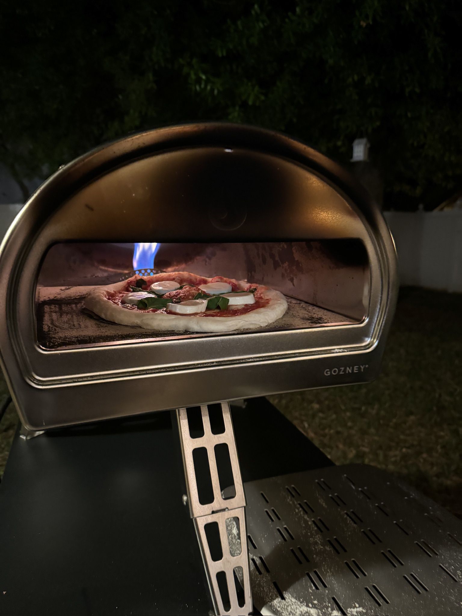 Roccbox Propane Outdoor Portable Pizza Oven 12 in. Olive with Wood Burner Included