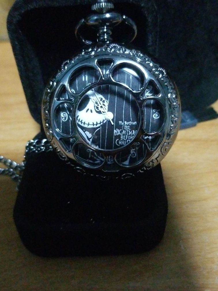 The Nightmare Before Christmas Pocket Watch Stainless Steel New