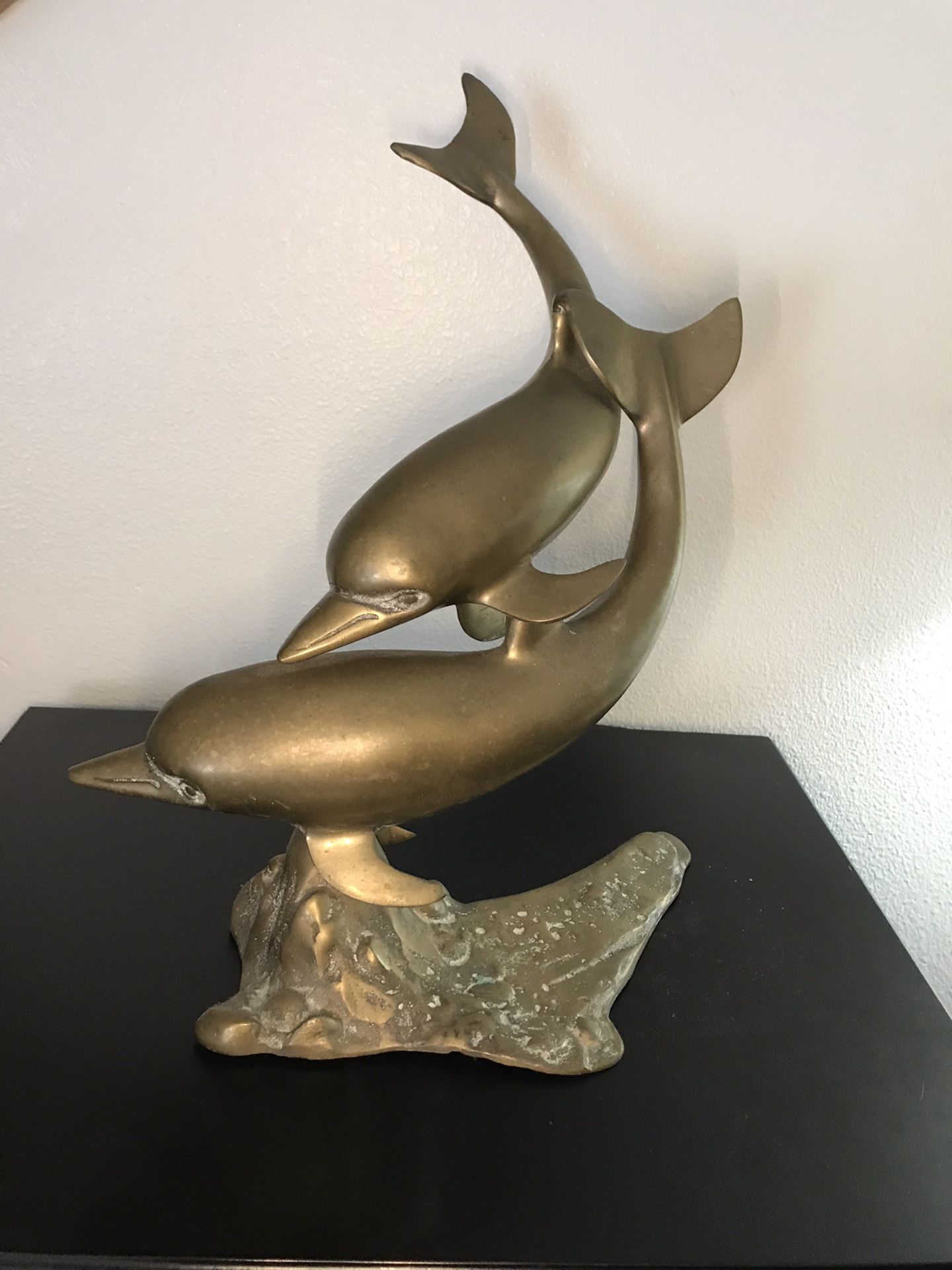Dolphins / Brass / antique / Hawaii
