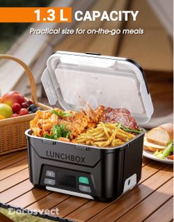 Docusvect Electric Heated Lunch Box 1.3L
