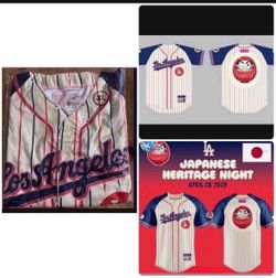 2025 Los Angeles Dodgers Japanese Heritage Night Jersey 4/28/25 XL