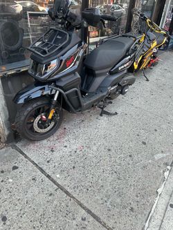 Tank Moped Scooter Black