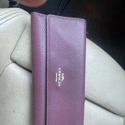 Coach Leather Wallet -$50