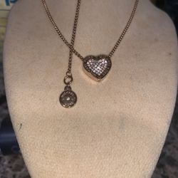Michael Kors ROSEGOLD HEART with Pave Thinestones