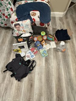 FREE!! Baby Items Diapers Frame Rattle Pacifier Toys Breast pump 