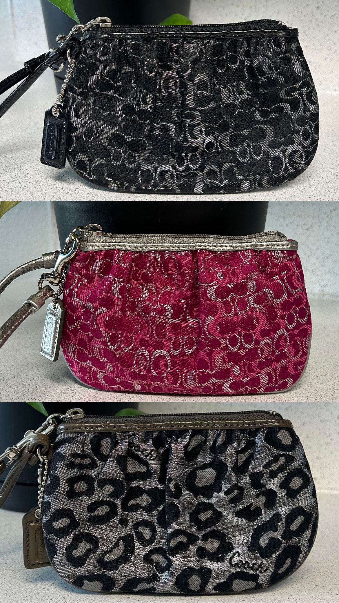 3 Coach Wristlet Bundle