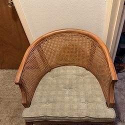 Vintage Mid Century Cane back Chair