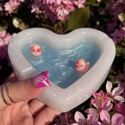 Pink Ducky Bath Ashtray 