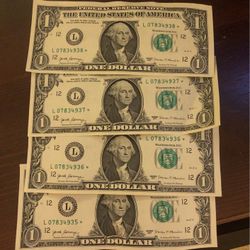Bill Consecutive And Star Note