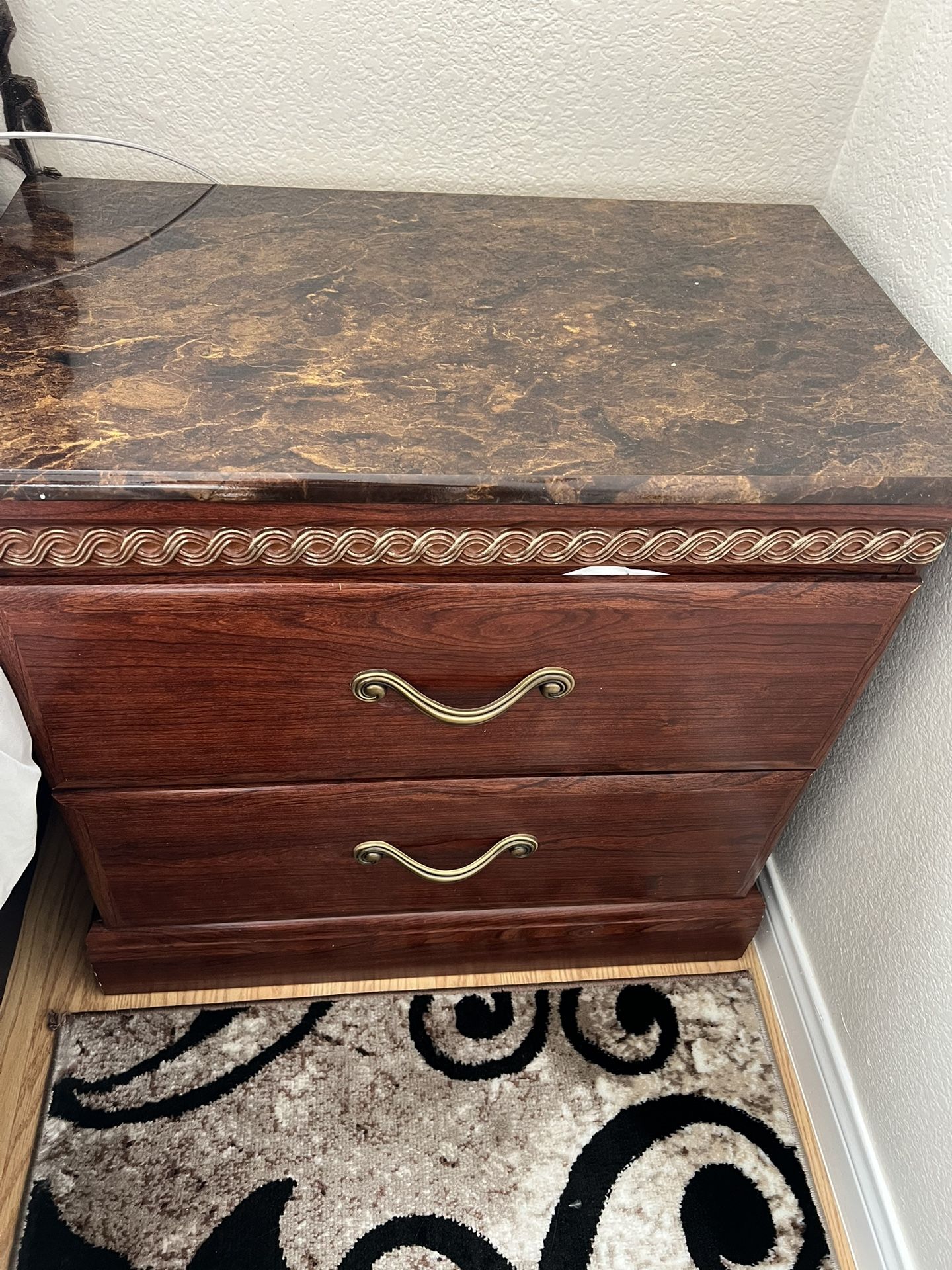 Dresser Mirror And 2 Night Stands