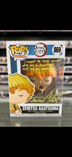 Zenitsu Agatsuma #869 Demon Slayer Signed By Aleks Le w/COA