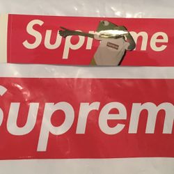 Supreme Red Kermit Box Logo Sticker 2008