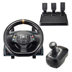 DOYO Gaming Steering Wheel with Pedals and Shifter, 1080° Racing Wheel