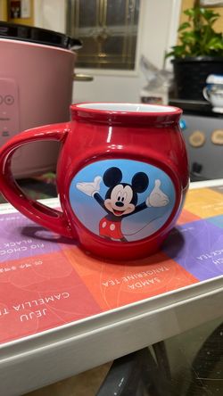 Disney Mickey Mouse Red Ceramic Mug