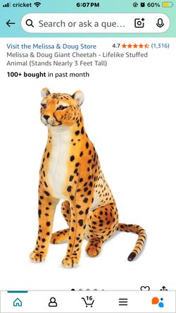 Big Cheetah 3ft Tall!!! Like New !