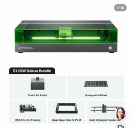 xTool S1 20W Laser Engraver Deluxe Bundle
