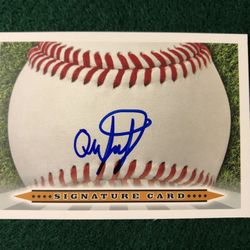 Eduardo Quintero Autographed Baseball Card IP