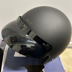 Bilt Jet 3/4 Motorcycle Helmet Matte Black XXL