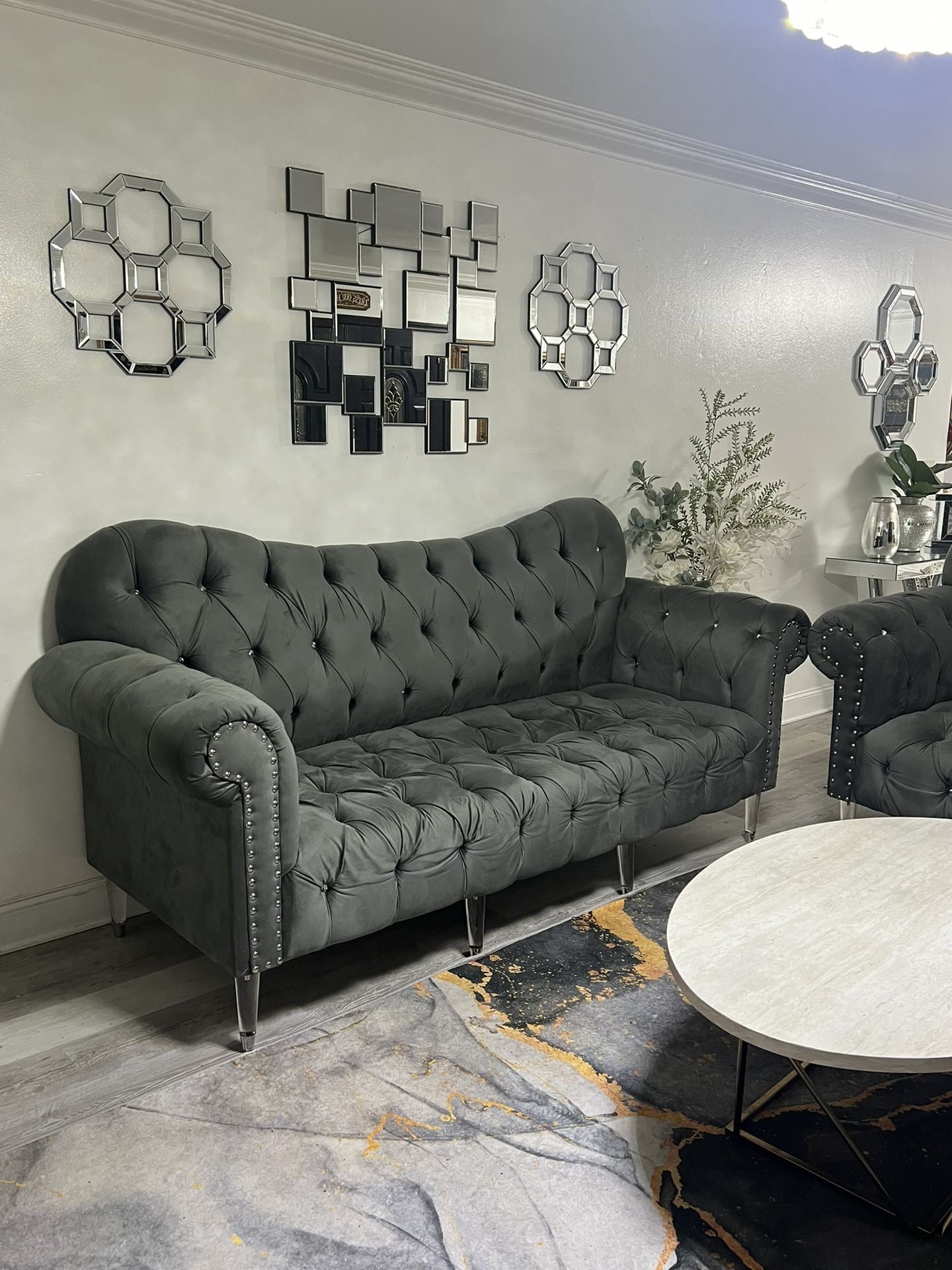Gray Sofa Set