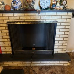 Decorative mantle just the shell there’s no fireplace