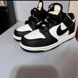 Nike Dunks- Black And White- Panda Kids Size 13