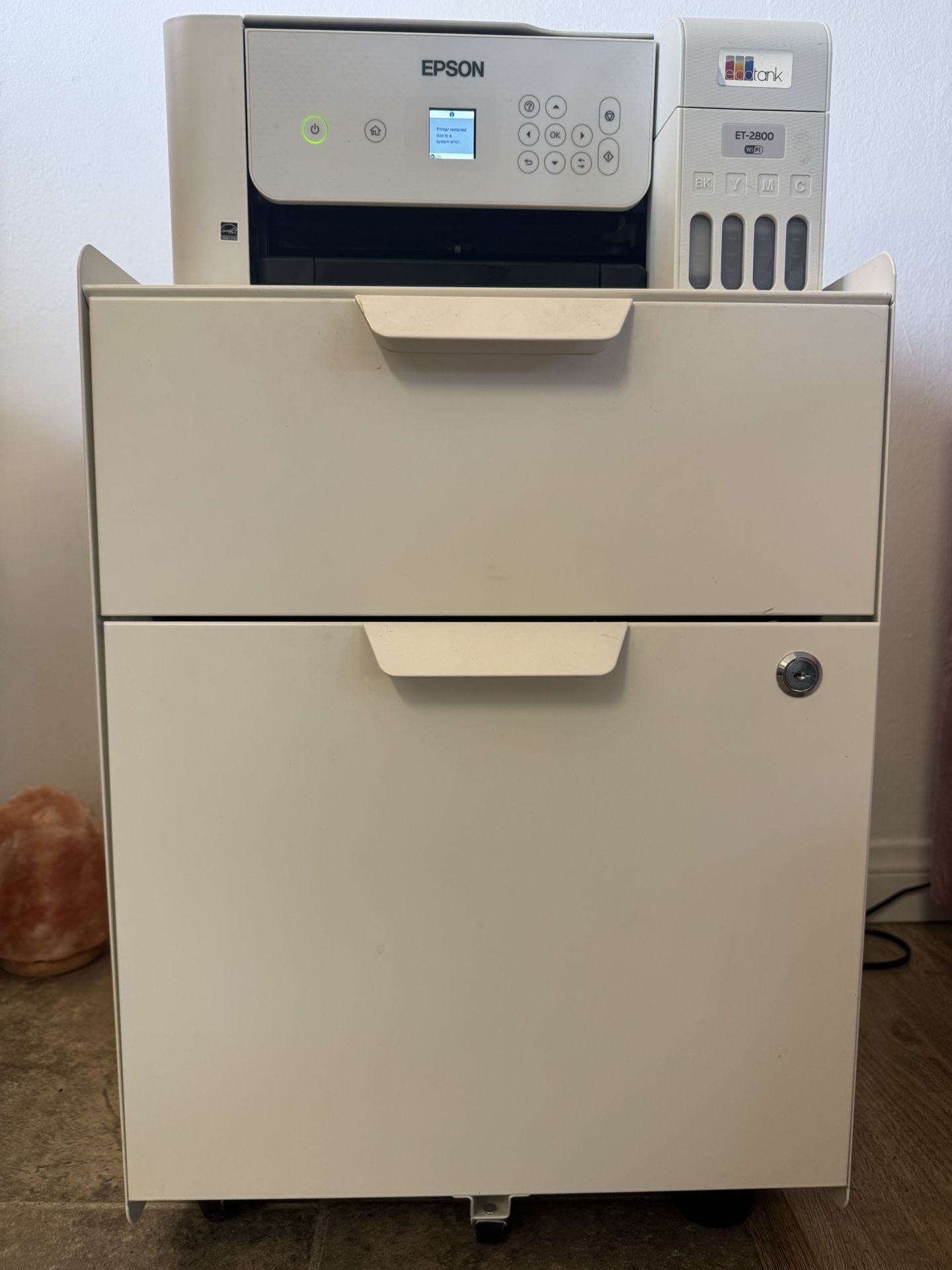 IKEA White Rolling File Cabinet