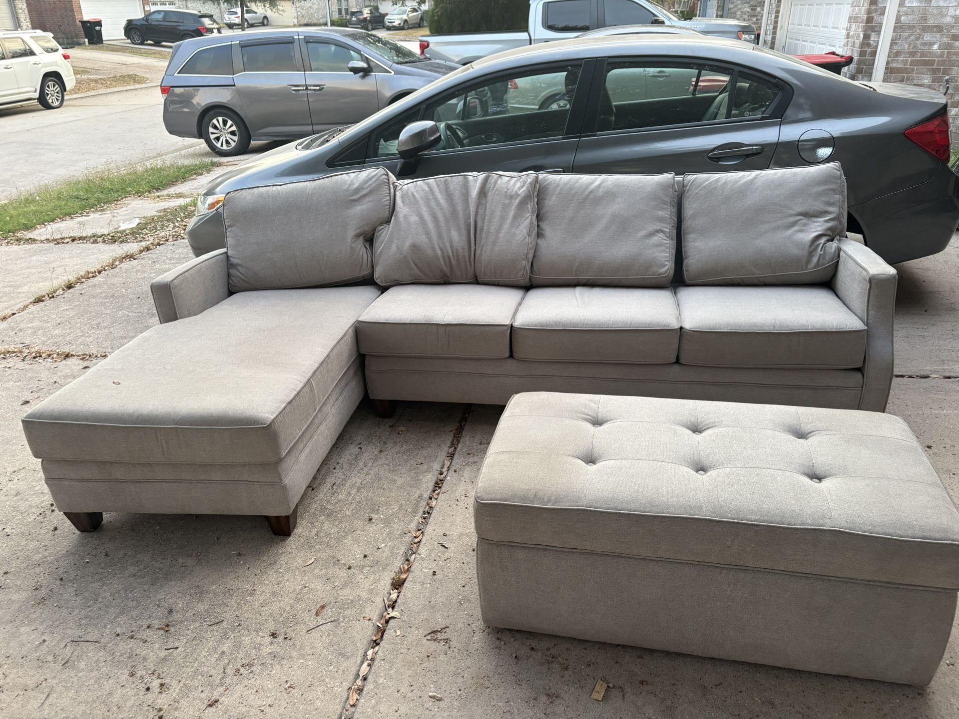 Sectional With Ottoman