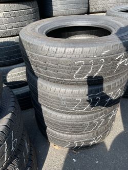 255/70R17 General 255/70/17 set of 4 matching used tires in great condition 275$ for 4 tires plus tax. Mount available but not included. Wheel alignme