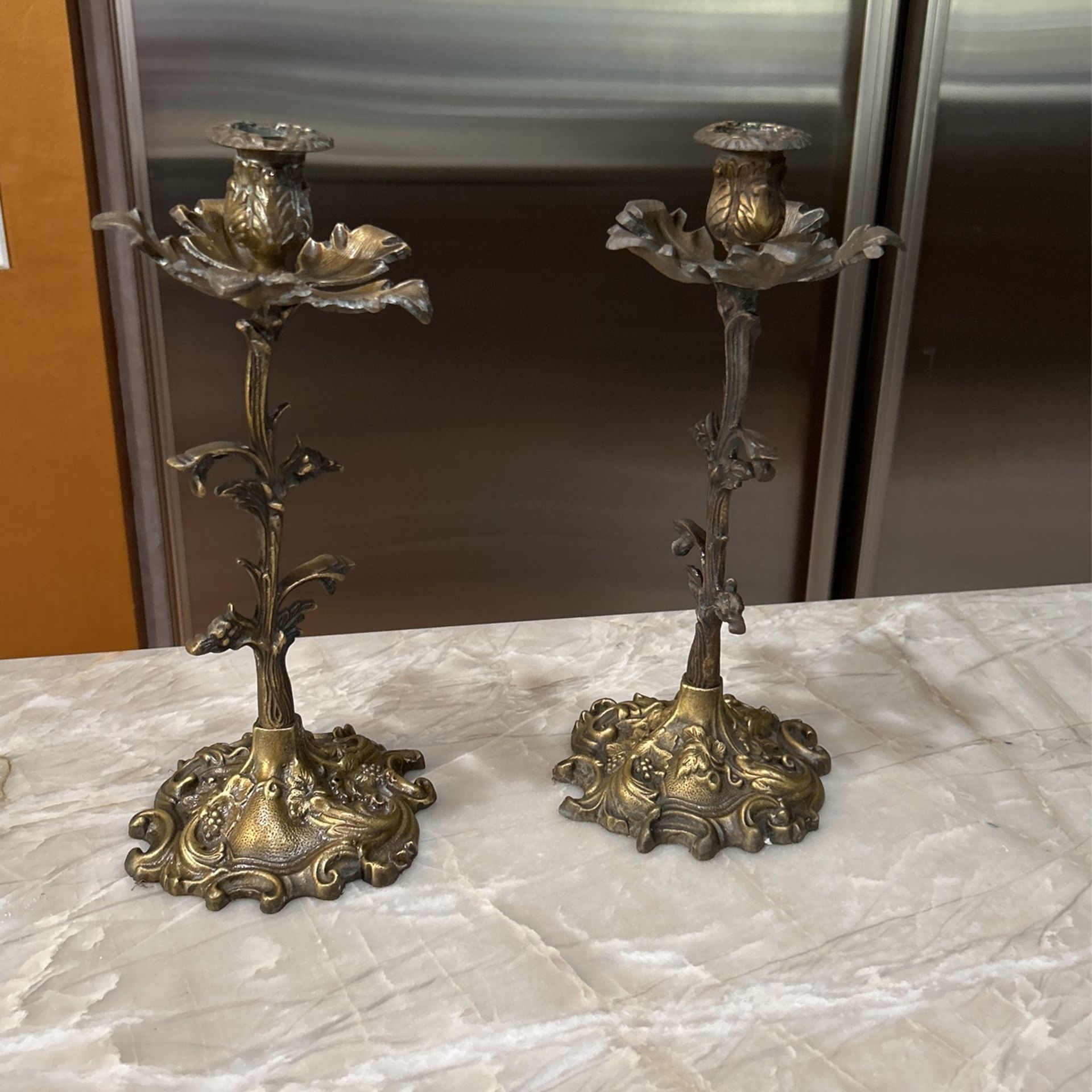 A Pair Of Candle Holders