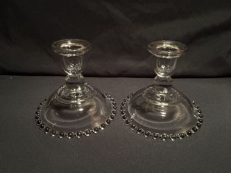 Vintage  Imperial Candlewick Candle Holders