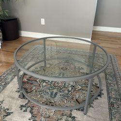 Circle Glass Coffee Table 