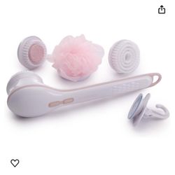 Finishing Touch Flawless Cleanse Spa, Electric Body Brush- with 3 Multi-Purpose Cleansing Heads for a Full Body Spa Experience 