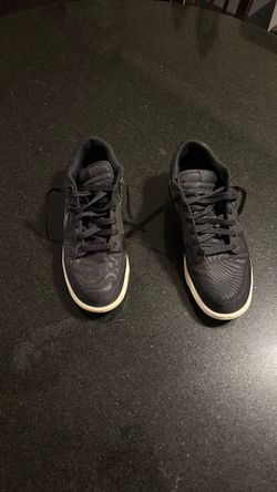 Nike Dunk Low Black Canvas Size 9 Men Used Pretty Good Condition No Box