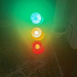 Vintage Metal Traffic Light – $180  Authentic 30-inch metal traffic light in excellent condition. Wired and fully functional with red, yellow, and gre